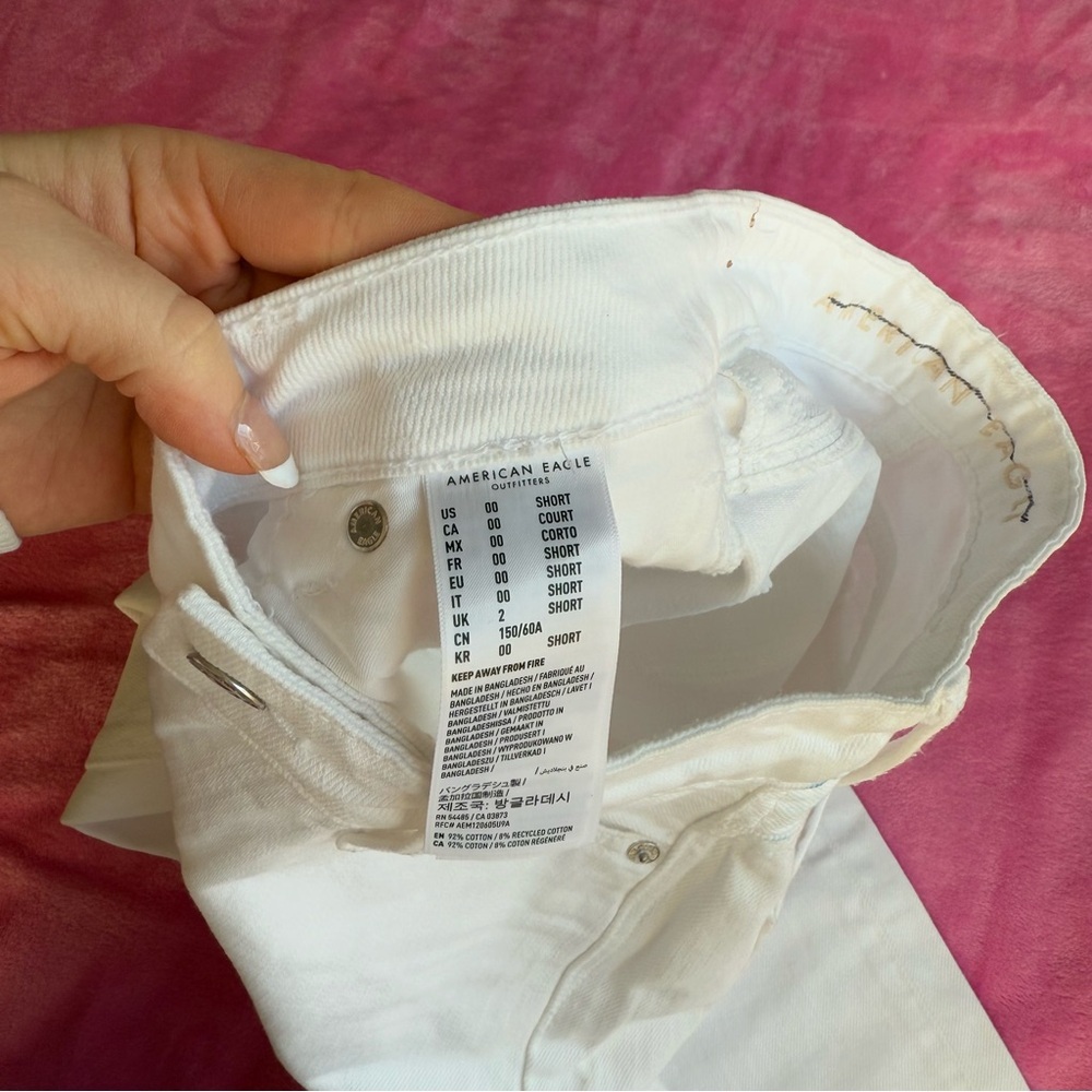 American Eagle Skinny Jeans White Short - Picture 5 of 8